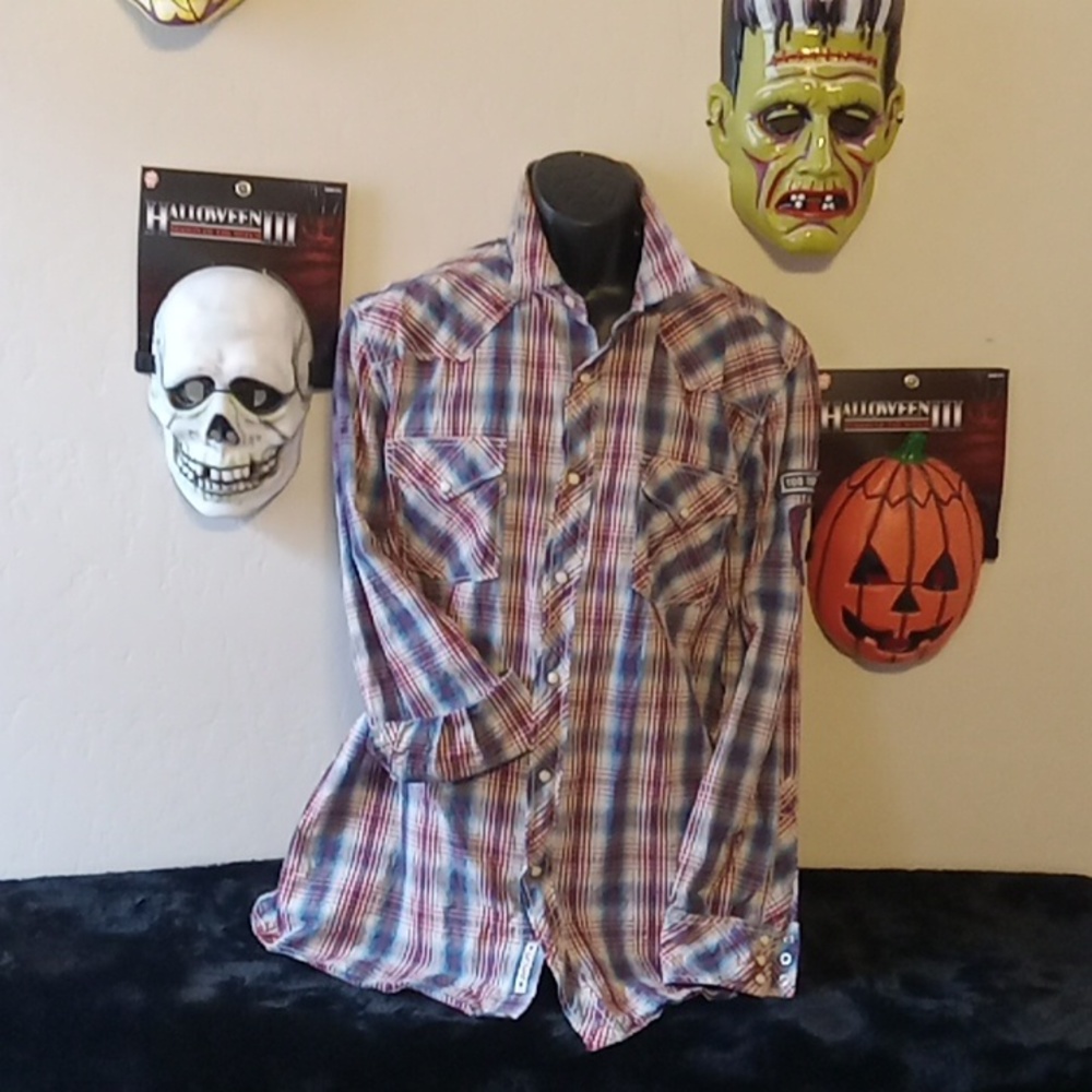 Lucky Jean's Men's Snap long sleeve shirt